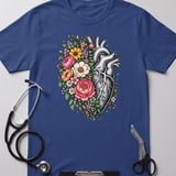 Floral Anatomical Heart Tee thumbnail 3
