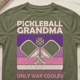 Pickleball Sport-Tek Performance Tee, Pickleball Grandma Like A Regular Grandma Only Way Cooler, Court Apparel thumbnail 4