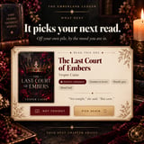The Emberlark Ledger — Interactive Romantasy Book Tracker & Reading Journal | Import from Goodreads, Works Offline, No Subscription thumbnail 5