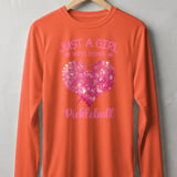 Pickleball Sport-Tek Long Sleeve Tee, Just A Girl Who Loves Pickleball, Sun Shield Shirt thumbnail 4