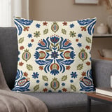 Artisan Bloom Pattern Pillow Case thumbnail 1
