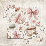 Digital Pattern Bundle, Macarons, Bows, Flowers, Digital Paper, Seamless Pattern, Scrapbooking, Fabric Design, Commercial Use, Digital thumbnail 7