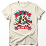 Snow Thank You Basset Hound Tee thumbnail 9