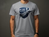 F35 Lightning II Fighter Jet T-Shirt, Military Aviation Stealth Graphic Tee, Air Force Pilot Squadron Shirt, Aviator Gift for Him thumbnail 6