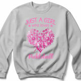 Pickleball Gildan Crewneck Sweatshirt, Just A Girl Who Loves Pickleball, Court Warm Up thumbnail 7