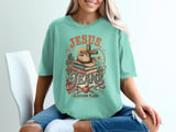 Jesus Jeans & Lesson Plans Teacher T-Shirt | Christian Western Educator Gift Tee | Faith-Inspired Retro Boho Teacher Appreciation Shirt thumbnail 2