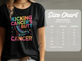 Cancer fighting t-shirt, Kicking Cancer s Butt Boot, Cancer Awareness, Survivor Support, Inspirational Shirt, Fight Cancer Tee, Strong Woman thumbnail 4