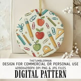 Whimsical Academia Digital Seamless Pattern Size Bundle Png thumbnail 3