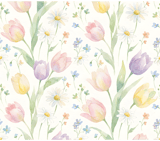 Digital Pattern, Floral Pattern, Tulip Pattern, Daisy Pattern, Watercolor Pattern, Digital Bundle, Spring Pattern, Flower Pattern, PNG JPG thumbnail 8