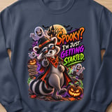 Randy the Raccoon Spooky Halloween Sweatshirt thumbnail 4