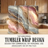 20 oz Skinny Tumbler Wrap Sublimation Design, Gold Marble Tumbler Digital Download, Straight and Tapered Wrap png, Tumbler Design thumbnail 1