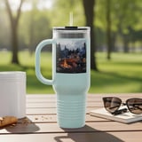 Grand Wagoneer Tumbler, The Waggy Camping Scene, Car Lover Gift, Classic SUV, Woodgrain Design, Automotive Art Tumbler thumbnail 5