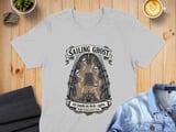 Sailing Ghost Ship All Hands On Deck Nautical Vintage Engraving Graphic Crewneck Sweatshirts thumbnail 3