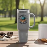 Happy People Tumbler, Coffee and Books Tumbler, Reading Tumbler, Book Lover Gift, Coffee Lover Tumbler, Gift for Readers, Readers Tumbler thumbnail 6