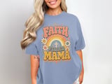 Faith Filled Mama Retro Christian Design | Groovy Rainbow Cross Digital Graphic | Vintage Style Spiritual Other thumbnail 10