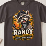 Randy Food Critic Raccoon Tee thumbnail 10