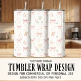 Digital Pattern, Seamless Pink Bows, Tea Cup Pattern, Macaron Pattern, Floral, Digital Bundle, Commercial Use, Tea Party Pattern, Print thumbnail 2
