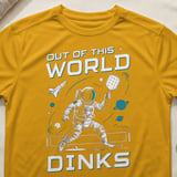 Pickleball Sport-Tek Performance Tee, Out Of This World Dinks Astronaut Graphic, Performance Court Apparel thumbnail 3