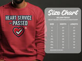 Heart Service Passed T-Shirt: Successful Operation Milestone, Cardiac Recovery Apparel thumbnail 4