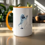 Halloween Mug, Singing Ghost Mug, Spooky Season, Halloween Gifts, Ghost Band, Music Lover, Halloween Party, Cute Cat Mug thumbnail 9