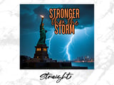 Statue of Liberty Tumbler, Stronger Than The Storm 20oz Tumbler Wrap, Patriotic Liberty Design, Liberty Tumbler, Lightning Tumbler thumbnail 5