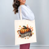 Howdy Pumpkin Tote Bag thumbnail 4