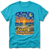 Gogh Orange Beach ~ Comfort Colors Premium Tee thumbnail 5