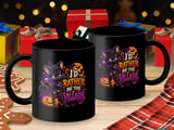 I'd Rather Be The Villain Black Cat Mug thumbnail 3
