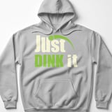 Pickleball Gildan Fleece Hoodie, Just DINK It, Soft Fleece Sportswear Court Pullover thumbnail 2