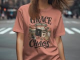Grace For The Chaos Other, Christian New Mom Gift, Faith Baby Shower, Cozy Parenthood Design, Distressed Scripture Art thumbnail 8