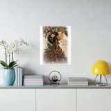 Black Woman Roots Poster, African American Framed Art Print, Ancestral Strength Wall Decor, Melanin Botanical Floral Artwork, Gift For Her thumbnail 6