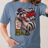 Keep It Between Us Raccoon Tee thumbnail 12