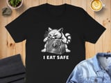 I Eat Safe Absurd brain rot Cat Tee thumbnail 1