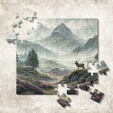 Misty Highlands Stag Landscape Digital Size Bundle Png thumbnail 11