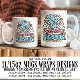 Tiny Chaos Big Smile Mug Wrap thumbnail 1