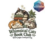 Whimsical Cats Book Club Mug Graphic thumbnail 2