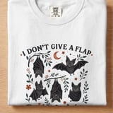 Whimsical Bat I Don't Give A Flap T-Shirt, Spooky Cute Bats Sweatshirt, Funny Goth Bat Lover Shirt, Quirky Halloween Gift thumbnail 10