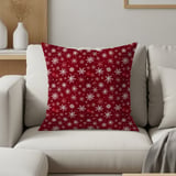 Ret Snowflake Throw Blanket and Pillow: Winter Home Decor  thumbnail 1