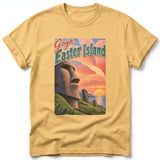 Gogh Easter Island ~ Comfort Colors Premium Tee thumbnail 7
