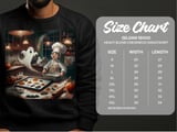 Halloween Baking T-Shirts, Spooky Season Tees, Ghost Baker Design, Cat and Cookies, Kitchen Scene Shirt, Cute Halloween Apparel thumbnail 5