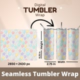 Digital Pattern, Digital Bundle, Balloon Pattern, Star Pattern, Party Pattern, Birthday Pattern, Pastel Pattern, Commercial Use Pattern thumbnail 9