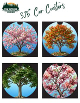 40oz Cherry Blossom Tumbler Wrap Design PNG | Full Wrap Sublimation Digital File for Spring Bloom Tumblers with Handle thumbnail 8