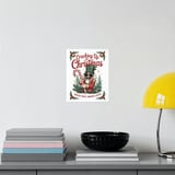 Christmas Nutcracker Poster: Funny Festive Art, Cool Shades, Holiday Decor thumbnail 1