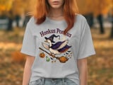 Honkus Ponkus T-Shirt, Funny Goose Witch Shirt, Halloween Tee, Spooky Season Apparel, Witch Goose on Broomstick, Halloween Gift thumbnail 3