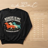 Rescue Is My Favorite Breed Dachshund Tee thumbnail 9