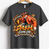 Fox Gaming T-Shirt for Kids, Dash Game On Youth Gamer Tee, Orange Fox Graphic Shirt, Pixo League thumbnail 13
