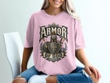 Armor of God T-Shirt | Ephesians 6:11 Quote Tee | Christian Faith Apparel Gift | Medieval Knight Warrior Religious Shirt | Vintage thumbnail 2