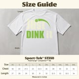 Pickleball Sport-Tek Performance Tee, Just DINK it Graphic, Moisture-Wicking Pickleball Court Apparel thumbnail 12