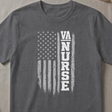 VA Nurse American Flag Tee thumbnail 2