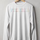 Pickleball Sport-Tek Long Sleeve Tee, Pastel Varsity Pickleball Script, Sun Shield Shirt thumbnail 11